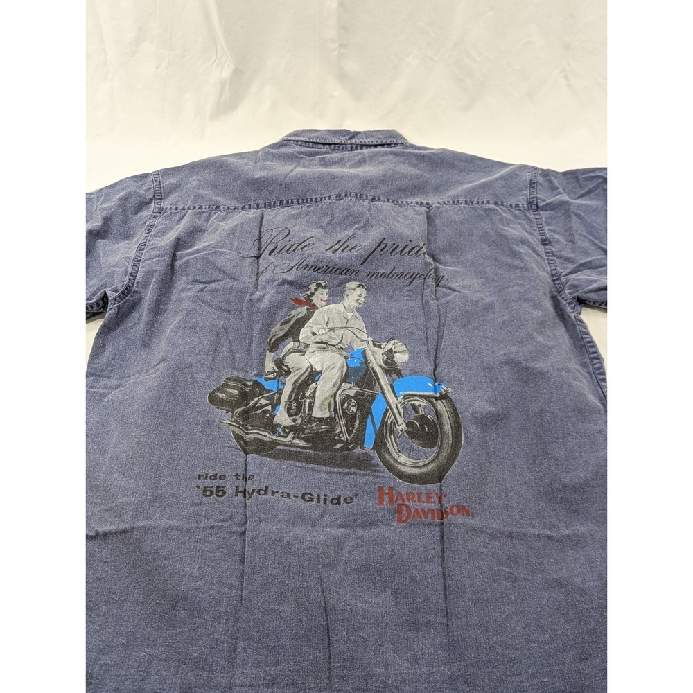 Harley-Davidson Limited Edition Nostalgia Seriea Large Button-Up 55' Hydra-glide